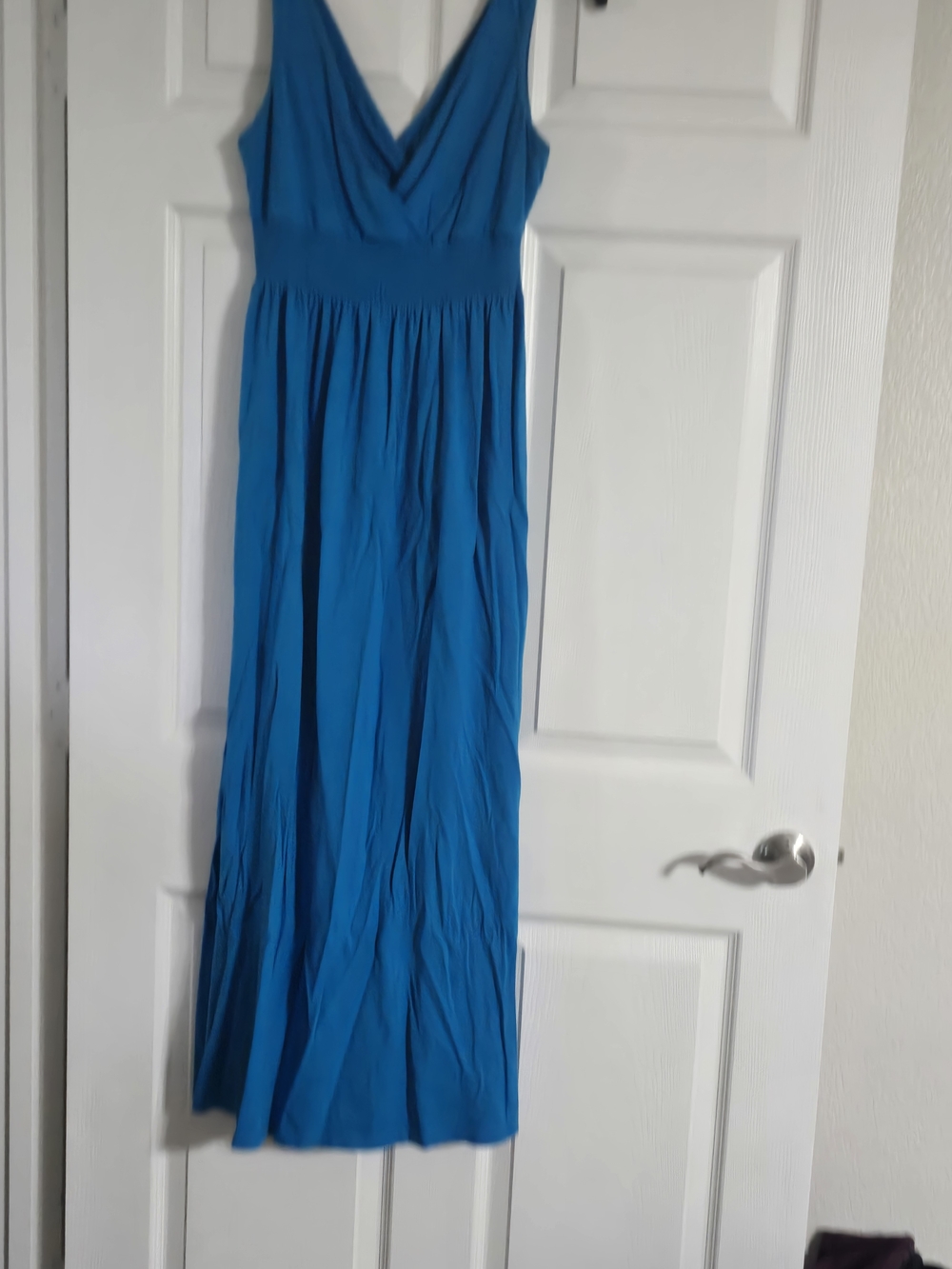 Old Navy Bright Blue V-Neck Maxi Dress